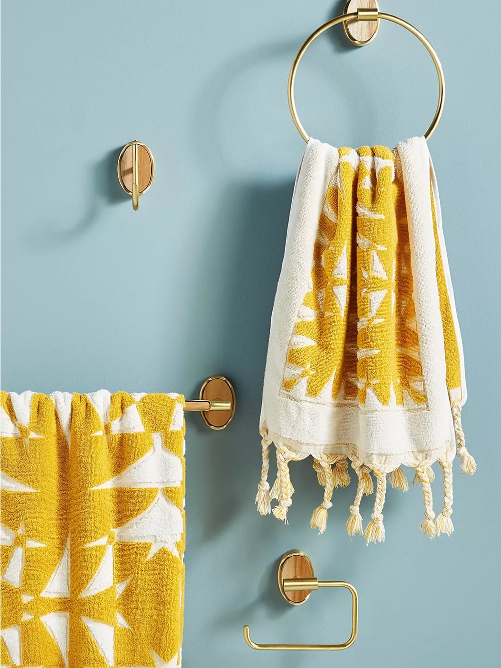 Set of 2 NWOT Anthropologie Elspeth Towel Hooks - Picture 3 of 13